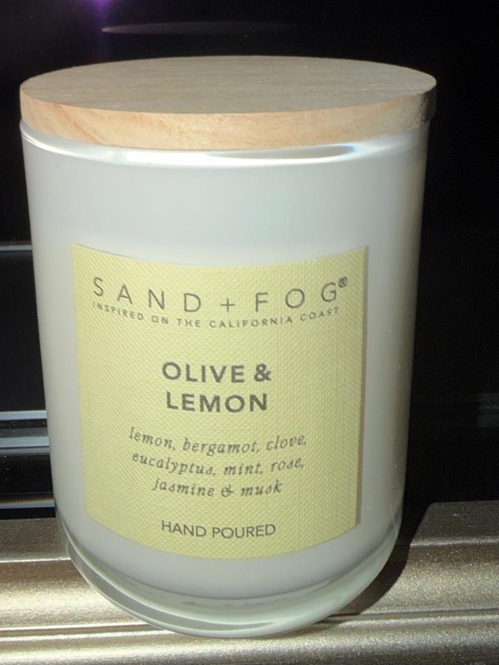 Sand + Fog Olive and Lemon Candle